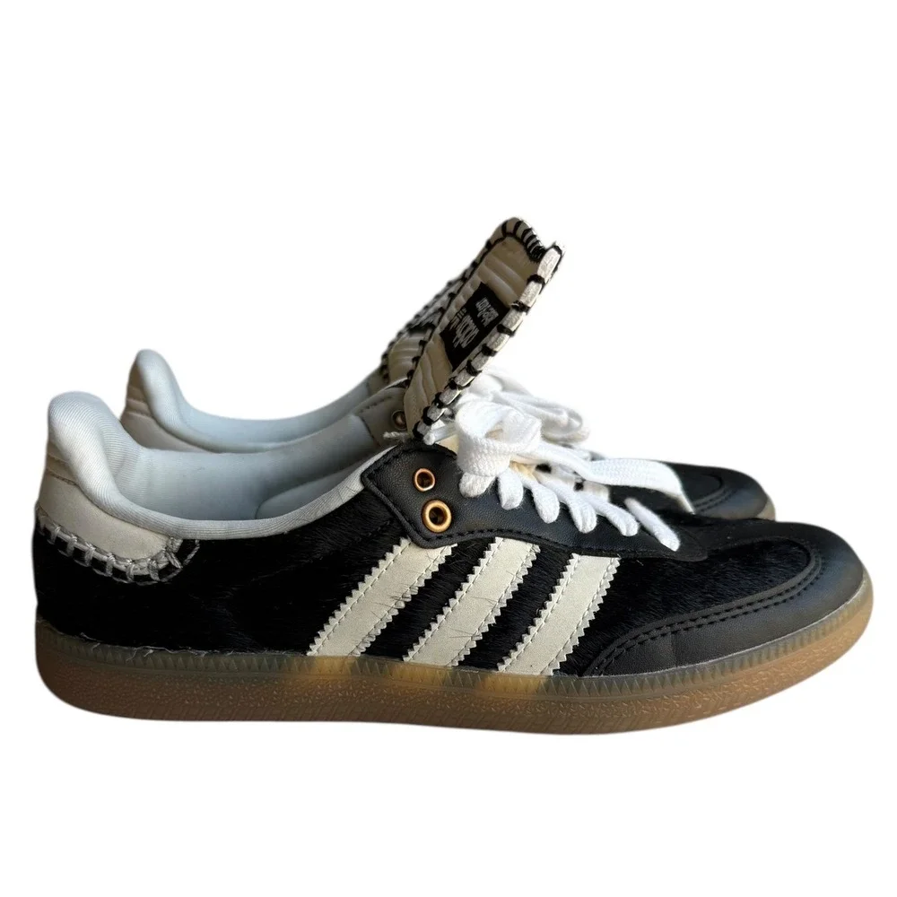 Adidas X Wales Bonner Samba Pony Tonal Core Black IE0580 Women's 5.5 Mens 4 - Picture 4 of 12
